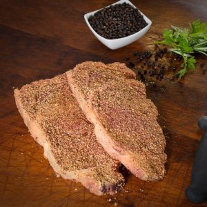 Genuine Scottish Peppered Rib-Eye Steak